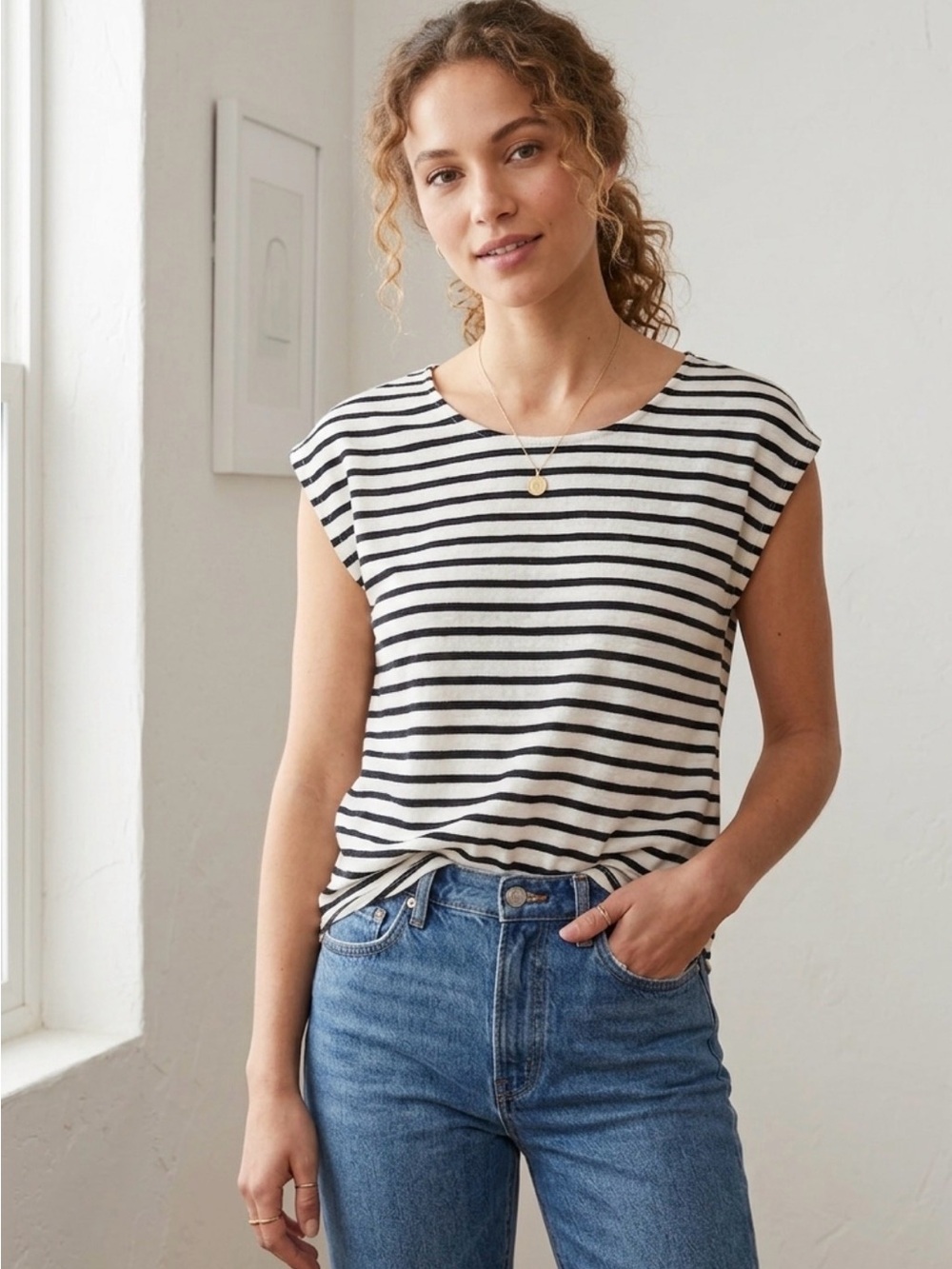 Green Envelope Women’s Striped Shirt